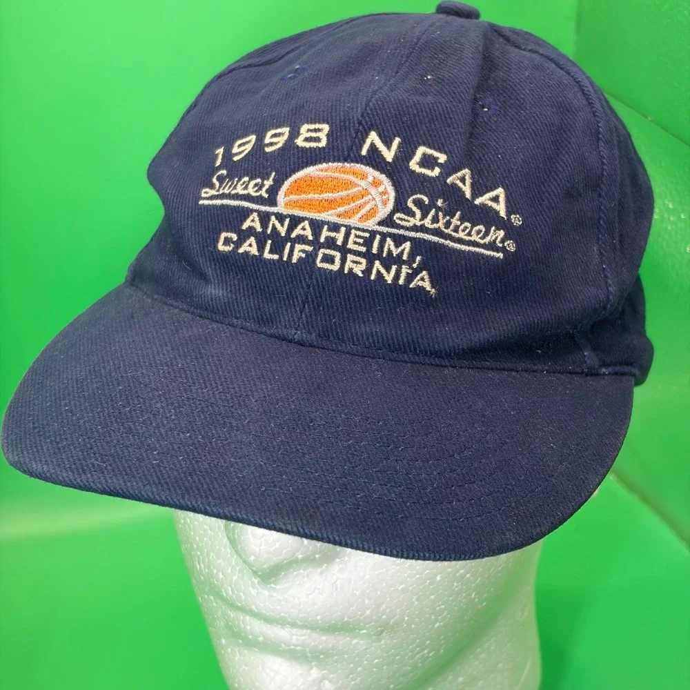 VTG 1998 NCAA Sweet Sixteen Anaheim Hat Adjustable Navy Gear For Sports Ball Cap